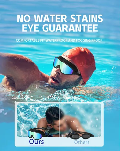 Miniatura 6 de Gafas de natación, gafas de natación sin fugas, protección completa para adultos, hombres, mujeres y jóvenes