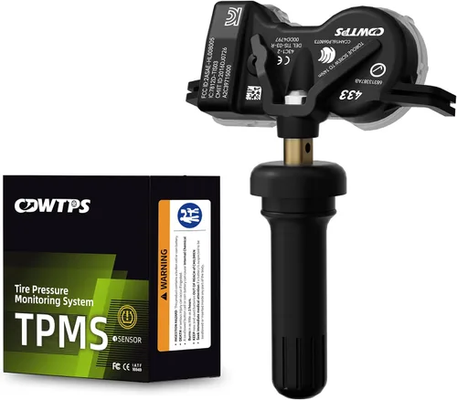 CDWTPS Sistema de monitoreo de presión de neumáticos TPMS Sensor 68252493AB 433HMz Fit Dodge Jeep (1 paquete)