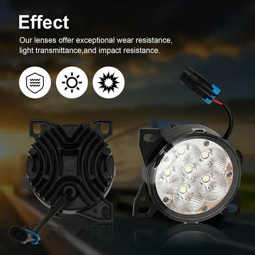 Miniatura 5 de Juego de lámparas LED para luces antiniebla de reemplazo para Kenworth T660 T680 (SET)