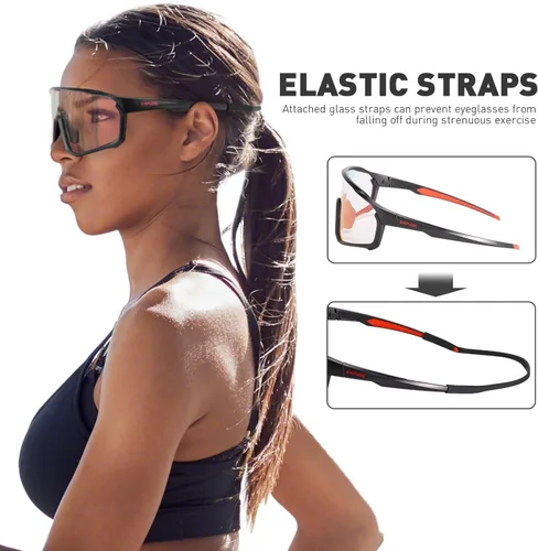 Miniatura 5 de KAPVOE Gafas de ciclismo fotocromáticas para hombres y mujeres, gafas de sol para bicicleta de montaña MTB, deportes, transición, triatlón, carrera