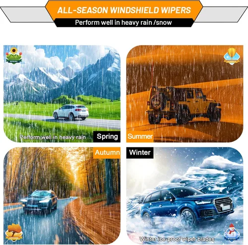 Miniatura 8 de AUTOBOO Juego de limpiaparabrisas de 26 + 23 pulgadas para Toyota Tundra 2007-2021 y Sequoia 2008-2020 2021 2022 - Reemplazo original de calidad