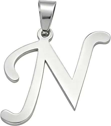 Miniatura 8 de Dijes Conectores de Acero Inoxidable con Letra Inicial Colgantes del Alfabeto Manualidades DIY para Hacer Joyas Collares Pulseras Llavero