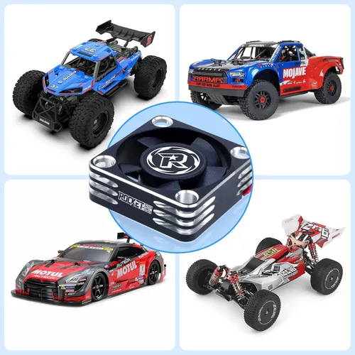 Miniatura 7 de Surpass Hobby Ventilador de refrigeración RC de 30 mm Disipación de calor 28000RPM Ventilador de refrigeración ESC para auto RC Turbo Esc A3 de 1/8