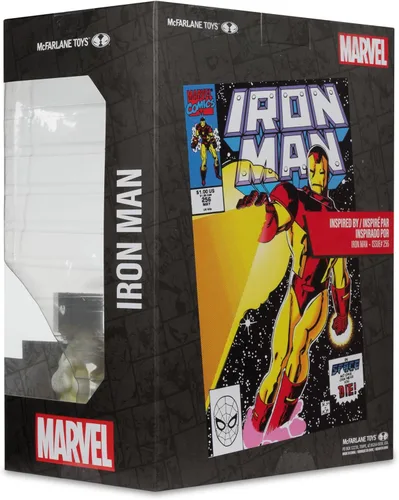 Miniatura 11 de McFarlane Marvel Iron Man - Juguete coleccionable a escala 1:6 con escena y cómic (Iron Man #256)