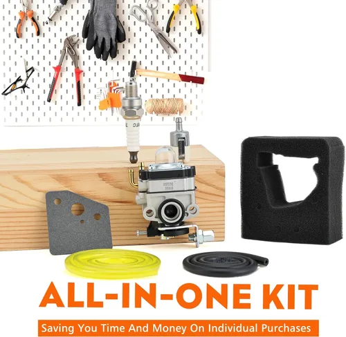 Miniatura 3 de Hipa Kit de carburador GX31 FG100 compatible con GX31 GX22 FG100 de 4 ciclos para motor de cultivador de cuerdas, piezas de modelo de carburador
