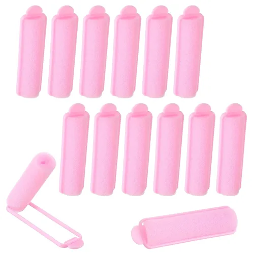 Oruola 14 rodillos de espuma para el cabello, rodillos de pelo de 2.67 pulgadas para dormir, rizadores sin calor para cabello fino y fino, rodillos