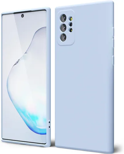 Miniatura 60 de oakxco Funda para teléfono Samsung Galaxy Note 20 Ultra de silicona líquida, bonita funda delgada y fina de goma suave TPU lisa y suave de gel