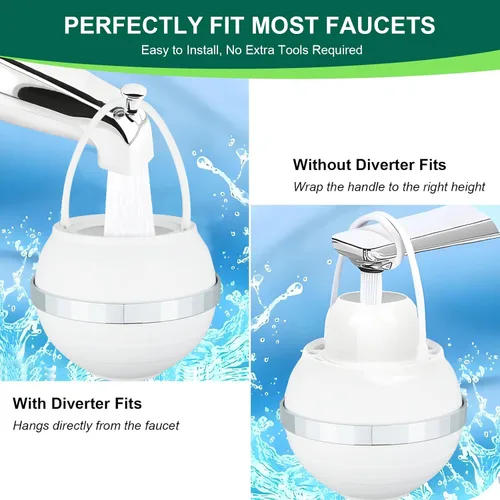 Miniatura 7 de Filtro de baño mejorado para bañera: filtro de agua avanzado de 15 etapas para tina, reduce el 99% de metales pesados y cloro: suavizante de agua
