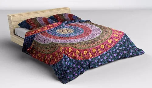 Miniatura 5 de Vedant Deisgns - Funda de edredón con diseño de mandala de elefante, funda de edredón de algodón indio, funda de edredón urbana, tamaño Queen