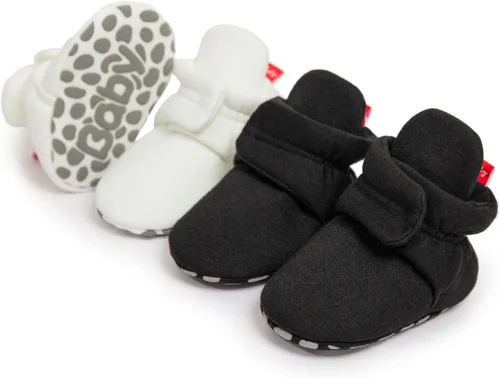 Miniatura 7 de Sawimlgy - Botines de algodón antideslizantes para recién nacido, con agarre, para cuna o para el invierno