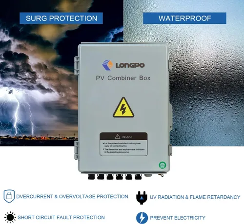 Miniatura 5 de Caja combinadora solar PV de 6 cuerdas con pararrayos, fusible de corriente nominal de 15 A y disyuntores de 2P 63 A para sistema de panel solar