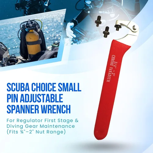 Miniatura 3 de Scuba Choice Llave inglesa ajustable de pasador pequeño para buceo