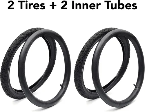 Miniatura 2 de CALPALMY (2 Sets) 12"/14"/16"/18"/20" Bike Replacement Tires and Inner Tubes for MTB, BMX, Kids Bike - Compatible with RoyalBaby, Joystar, Dynacraft