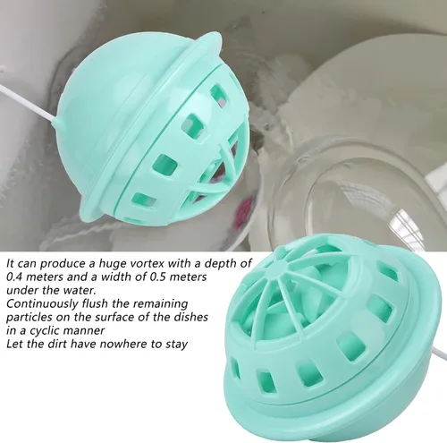 Miniatura 6 de Lavavajillas USB, lavadora de platos Suministro de cocina para el hogar 15 minutos Retire rápidamente a la vajilla Frutas Verduras (verde)