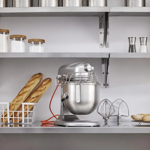 Miniatura 2 de KitchenAid KSMC895CU - Mezclador comercial de encimera de 8 cuartos con protector de tazón, 10 velocidades, impulsado por engranajes, contorno