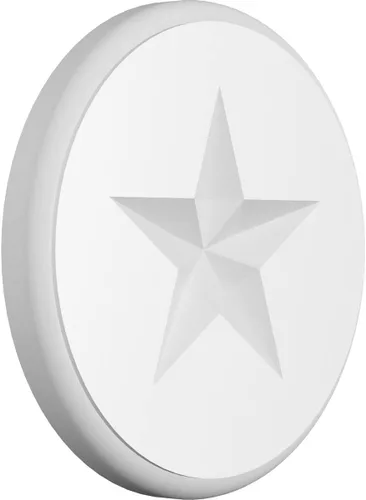 Miniatura 12 de Ekena Millwork ROSP030X030X100GRY08 Roseta estándar con borde redondeado, PVC