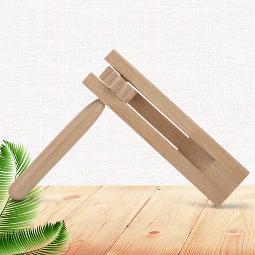 Miniatura 4 de Paquete de 2 máquinas de ruido de trinquete de madera, matraca tradicional mexicana para graduación, juegos de fútbol, fiestas y eventos deportivos