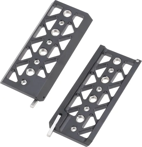 Miniatura 4 de Fotga Placa de cola de milano estándar de 5 pulgadas y 5 pulgadas con orificios de tornillo de 1/4 "-20 3/8"-16 para soporte de luz de trípode