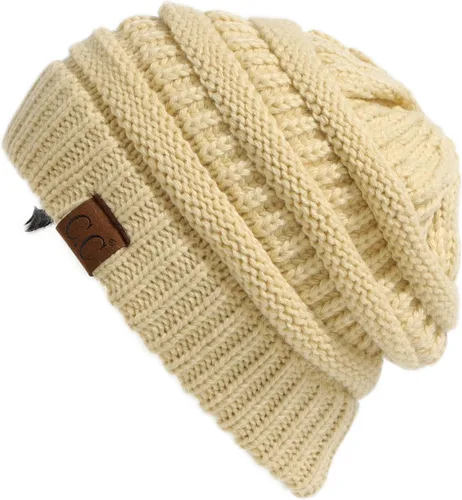 Miniatura 272 de C.C Trendy Warm Chunky Soft Stretch Cable Knit Beanie