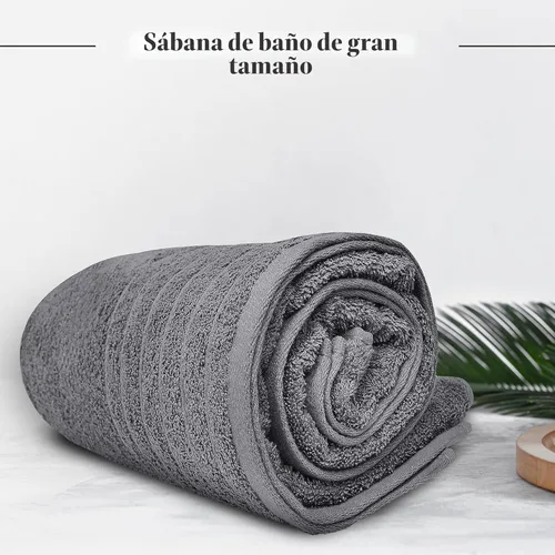 Miniatura 2 de Tens Towels Paquete de 1 toalla de baño jumbo de 40 x 80 pulgadas, extra grande y ligera, de secado rápido, 100% algodón, súper suave y absorbente