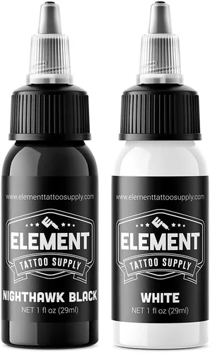 Miniatura 21 de Element Tattoo Supply - Tinta de tatuaje negra prémium - Tinta de tatuaje profesional y suministros para contorno, sombreado y mezcla - Tinta