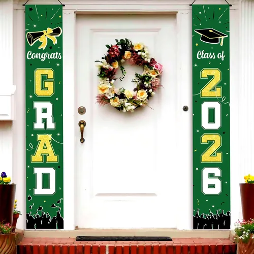 Miniatura 29 de KatchOn, Xtralarge - Cartel de graduación para patio, decoraciones de graduación 2026-120 x 20 pulgadas, pancarta de felicitación para graduación al