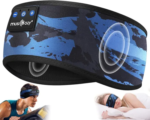 Miniatura 8 de MUSICOZY Auriculares Bluetooth 5.4 con Diadema para Deportes y Sueño, Máscara para los Ojos Inalámbrica para Dormir con Auriculares para Personas
