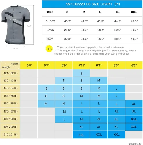 Miniatura 6 de Santic Camiseta de ciclismo para hombre, manga corta, camiseta de ciclismo de carretera, con cremallera completa, UPF 50+, MTB con bolsillos