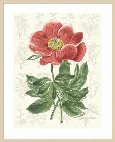 Miniatura 6 de Amanti Art Vision Studio - Lienzo decorativo para pared, 24 x 20 pulgadas, diseño de jardín de flores de peonía, arte de pared de flores, decoración
