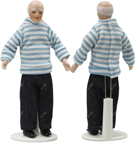 Miniatura 2 de iland Casa de muñecas para 1 12 accesorios a escala 1, figuras en miniatura de 6 pulgadas para mini-casa, figuras de gente pequeña, mini casa