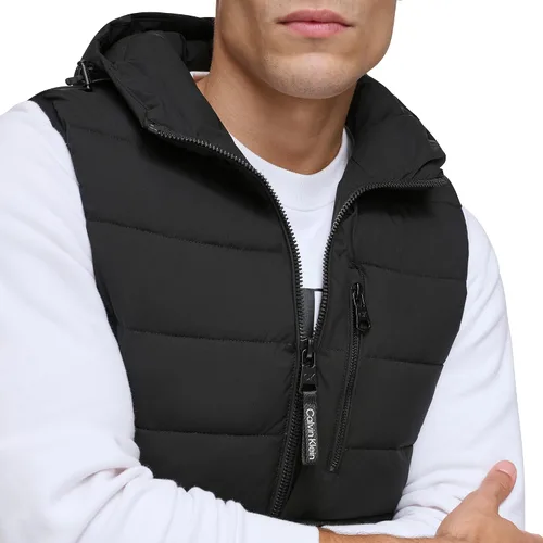 Miniatura 5 de Calvin Klein Men's Lightweight Packable Hooded Puffer Vest