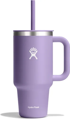 Miniatura 18 de Hydro Flask Vaso de Viaje con Asa, Tapa y Pajita - Acero Inoxidable Aislado en 24 Oz Aloe