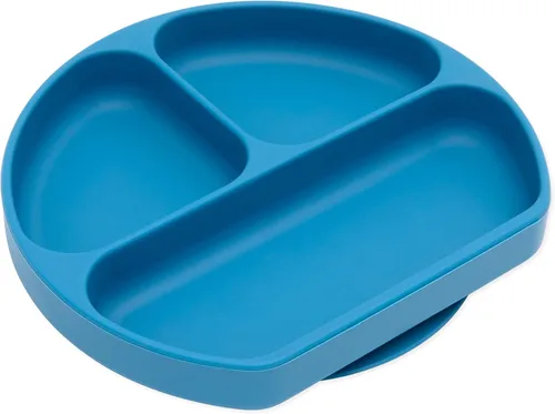 Miniatura 20 de Bumkins Plato de succión para niños pequeños y bebés, cubierta de plato con agarre dividido para bebés y niños, destete guiado por el bebé