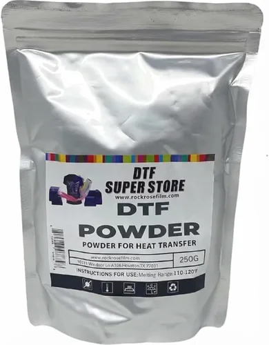 Miniatura 6 de RockRose DTF - Adhesivo termofusible blanco de 4.4 lbs/4.4 libras, polvo de transferencia DTF sin aglomeración para sublimación, compatible