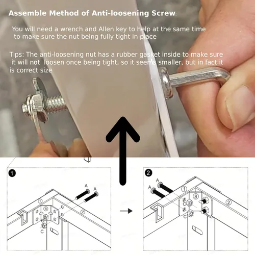 Miniatura 8 de VINGLI Marco de cama individual de 12 pulgadas, plataforma de metal resistente, no necesita somier, soporte de listones de acero resistente, fácil