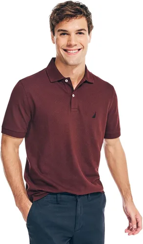 Miniatura 124 de Nautica playera polo clásica de mangas cortas, color sólido, para hombre