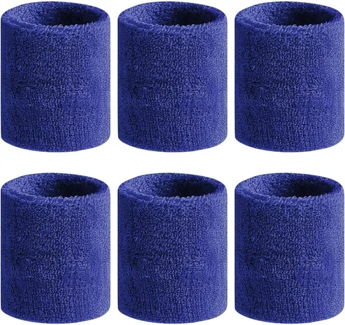 Miniatura 15 de BEACE Bandas para el sudor - Muñequeras deportivas para hombres y mujeres - Absorción de humedad, tela de rizo de algodón atlética para tenis