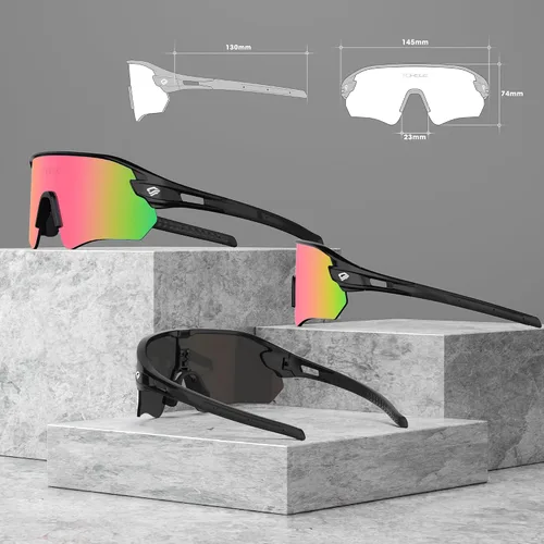 Miniatura 5 de TOREGE Z87 - Gafas de sol para hombres y mujeres, ciclismo, pesca, correr, conducir, béisbol, antiniebla, gafas de sol deportivas, protección UV