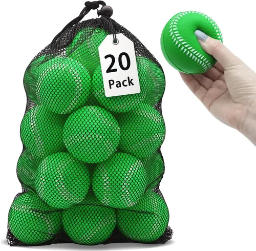 Miniatura 14 de Magicorange Béisbol, Bolas de Espuma para Entrenamiento de Béisbol Bolas de Práctica sin Marcado para Golpear, Lanzamiento Suave, Bateo, Campo
