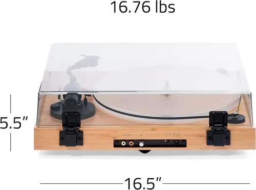Miniatura 8 de Fluance RT85N - Tocadiscos de vinilo de alta fidelidad de referencia con cartucho Nagaoka MP-110, motor de control de velocidad de bandeja acrílica