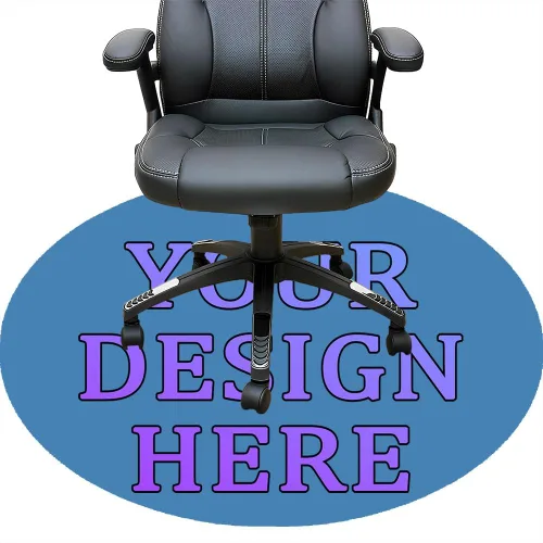 Miniatura 40 de Tapete redondo personalizado para silla de escritorio de oficina, diseño de tu propio logotipo de foto, texto, alfombrillas circulares