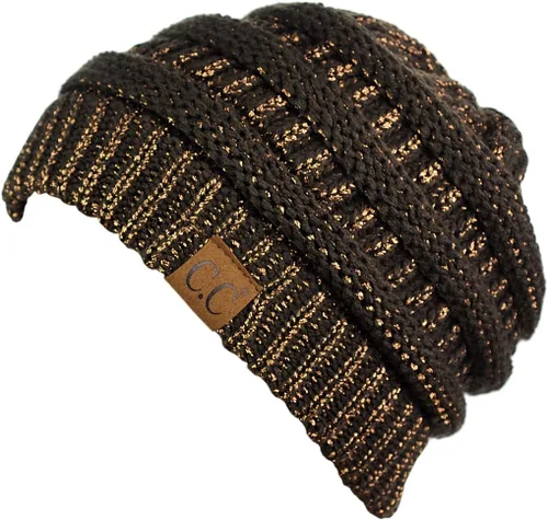 Miniatura 108 de C.C Trendy Warm Chunky Soft Stretch Cable Knit Beanie