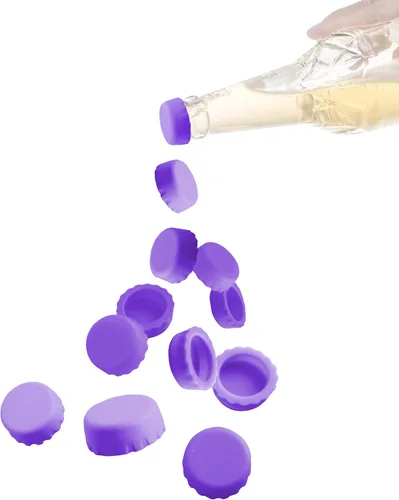 Miniatura 7 de Joso Tapones para botellas, tapa de botella de goma de silicona para ahorro de cerveza, sombrero de tapón de botella de soda, resellado Rosado