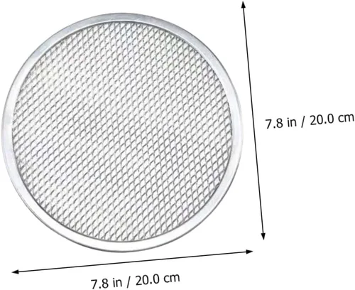Miniatura 8 de Bandeja de pizza de aluminio para hornear Bandeja de pizza para uso en horno, bandeja sin costuras para pizza casera y hornear