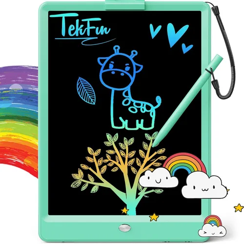 Miniatura 23 de TEKFUN: Tablero de garabatos LCD de 8.5 pulgadas, tabla de dibujo para niños, tableta de escritura, tablero de dibujo mágico, tablero de garabatos