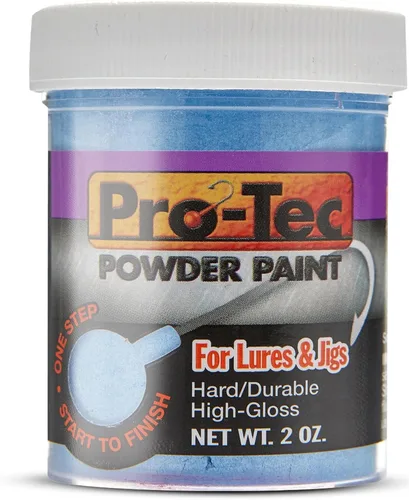 Miniatura 31 de Pro-Tec Pintura en Polvo para Jigs y Señuelos, Pintura para Señuelos de Pesca de Cabeza de Jig Resplandor verde brillante