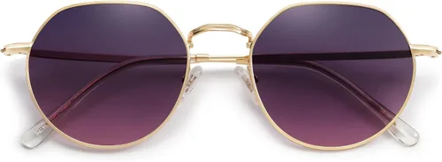 SOJOS Gafas de sol polarizadas redondas de polígono para mujeres y hombres, retro, clásicas, vintage, Panto octogonales, SJ1157