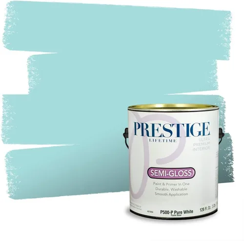 Miniatura 764 de Pintura Exterior + imprimación PRESTIGE, todo-en-uno, 1 galón, acabado mate, color comparable al Valspar* Royal Gray* VS151-Gris real