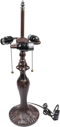 Miniatura 11 de Bieye B10718 - Base de lámpara de mesa color marrón antiguo con enchufe de luz E26, 4" de ancho x 14.5" de alto