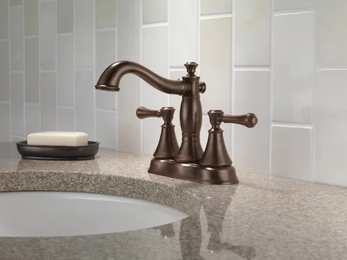 Miniatura 2 de Delta Faucet Cassidy - Grifo de baño de bronce, grifo de baño central, grifo de lavabo de baño, conjunto de drenaje de metal, bronce veneciano